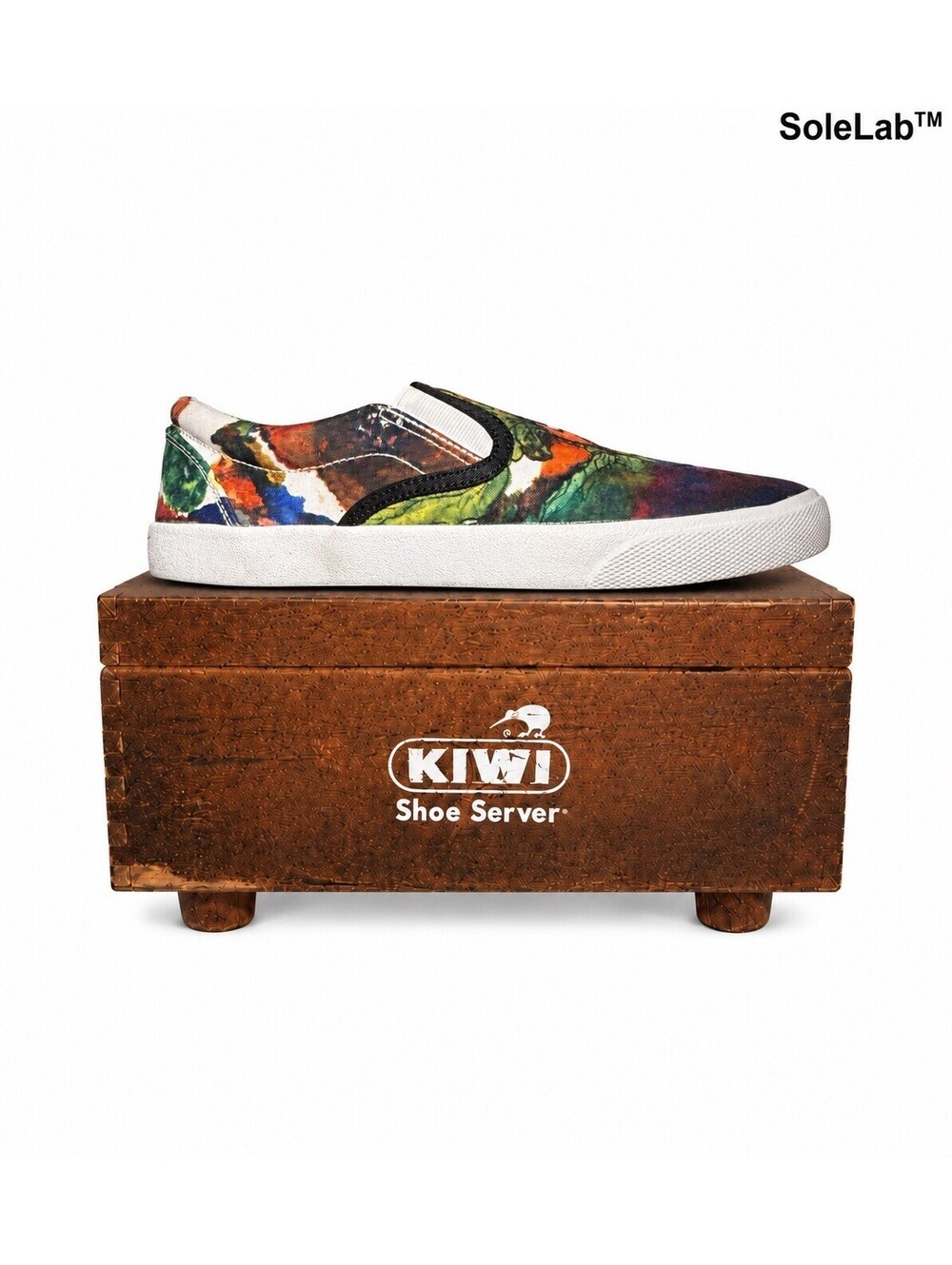 BucketFeet Watercolor Floral Abstract Slip On Shoes Women’s 7.5 Men’s 6